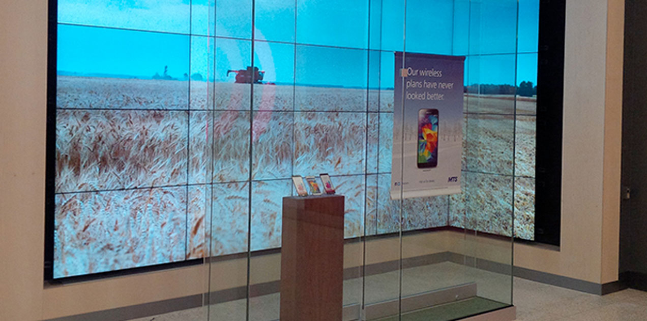 A Video Wall With a Twist