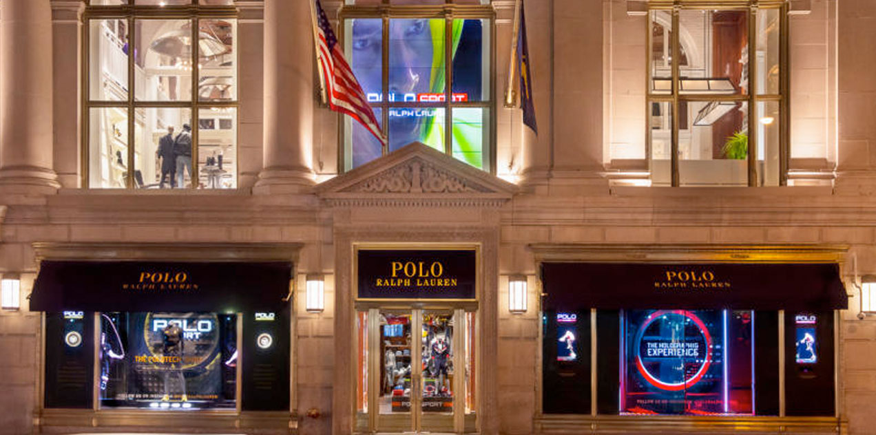 Ralph Lauren Interactive Touch Screen Video Wall