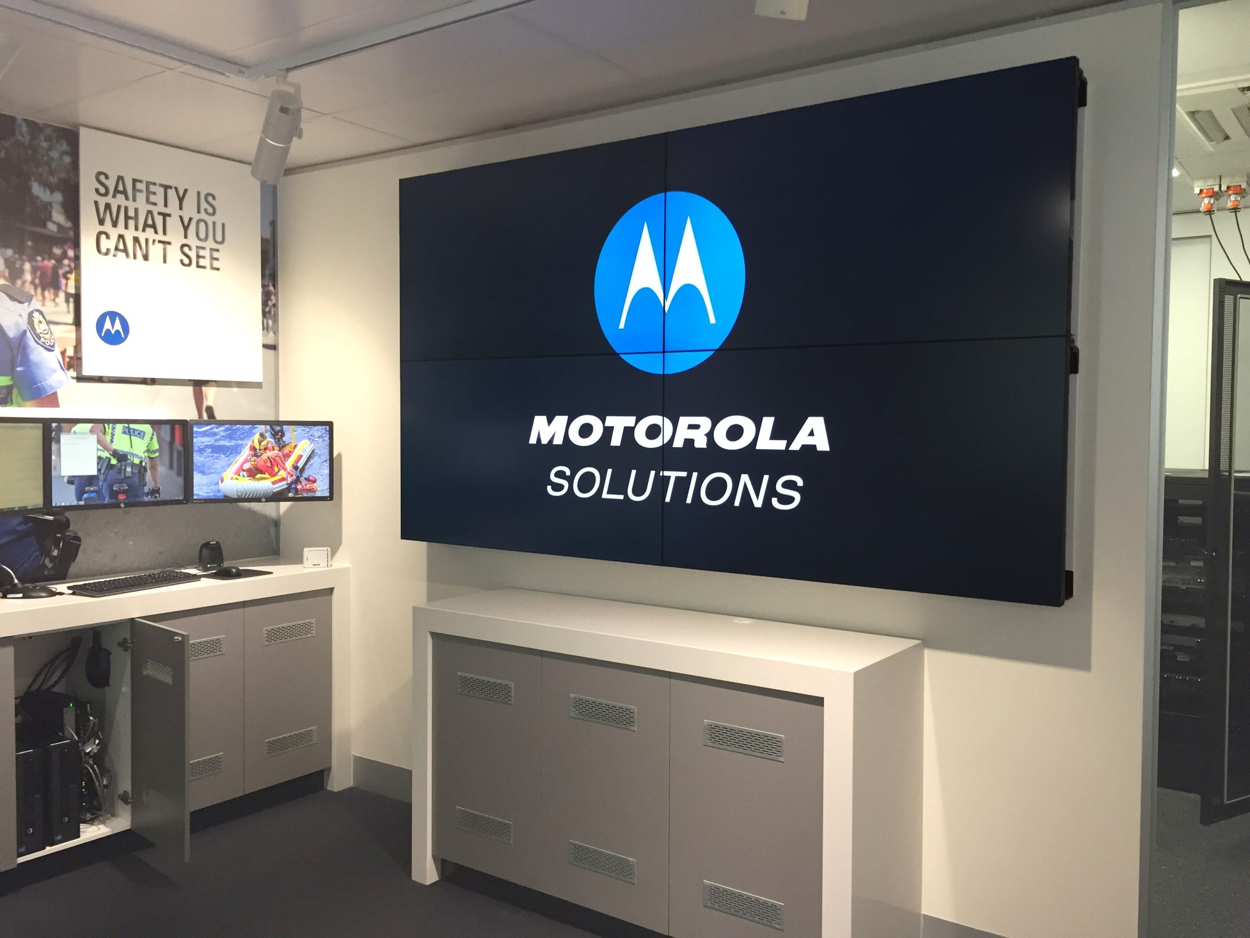 Motorola solutions video wall melbourne vision one