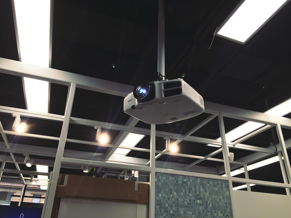 Beaumont Tiles Curved Wall Projection Audio Visual Melbourne