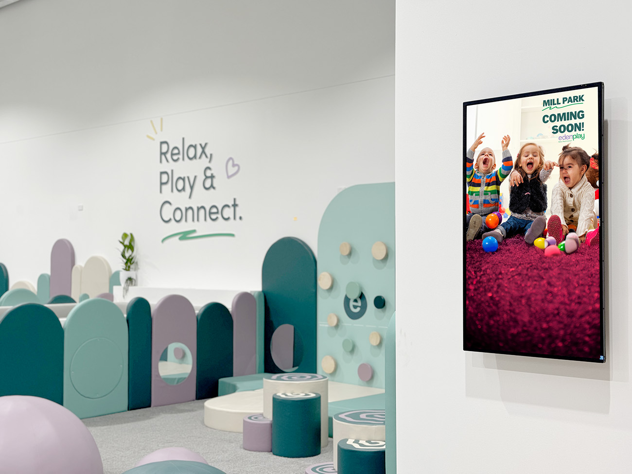 Eden Play Mill Park Digital Signage Menu Boards Advertising Fusion Signage Melbourne
