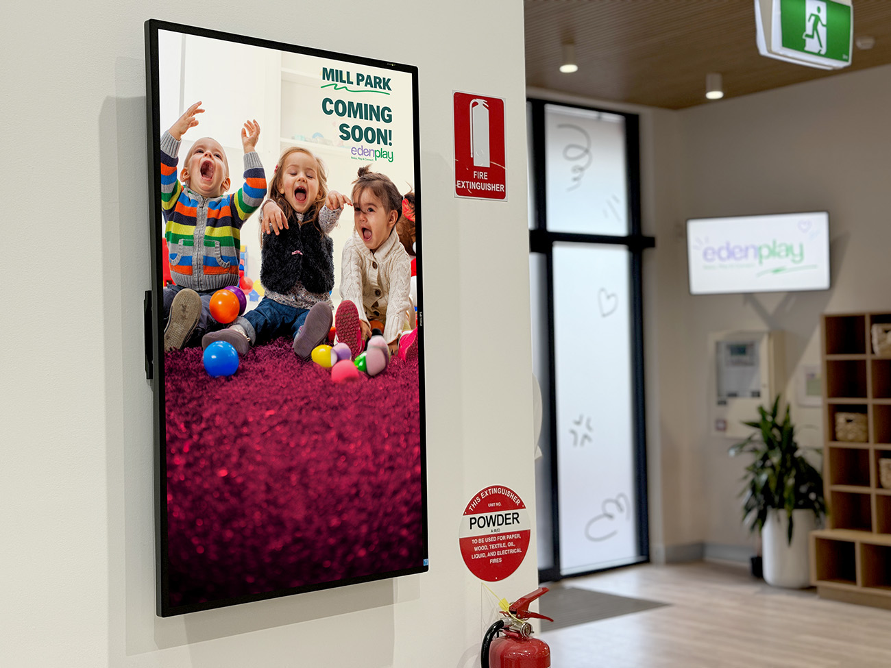 Eden Play Mill Park Digital Signage Menu Boards Advertising Fusion Signage Melbourne