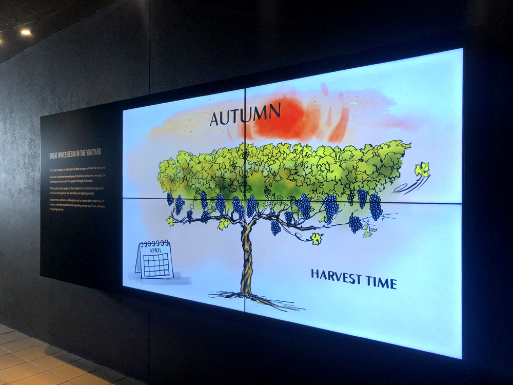 Domaine Chandon Winery Video Wall LED Digital Signage Melbourne