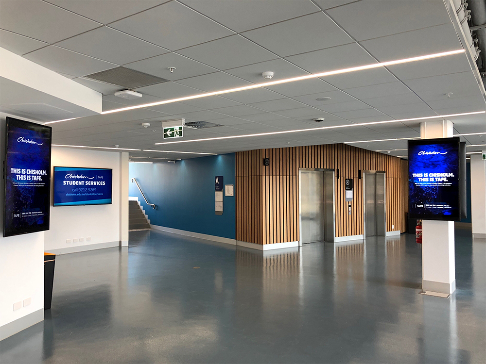 Chisholm Institute Digital Signage Audio Visual Melbourne