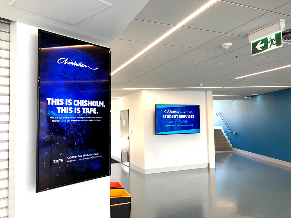 Chisholm Institute Digital Signage Audio Visual Melbourne