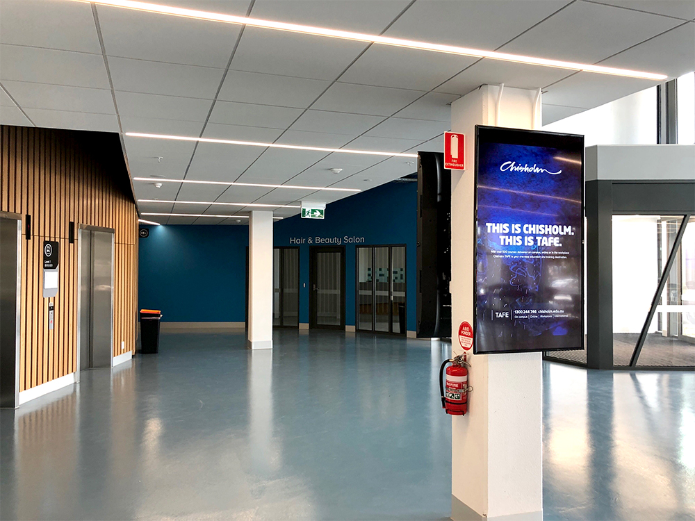 Chisholm Institute Digital Signage Audio Visual Melbourne
