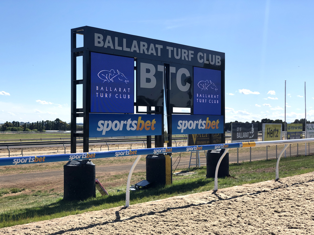 Ballarat Turf Club Racing Victoria LED Audio Visual Installation Melbourne