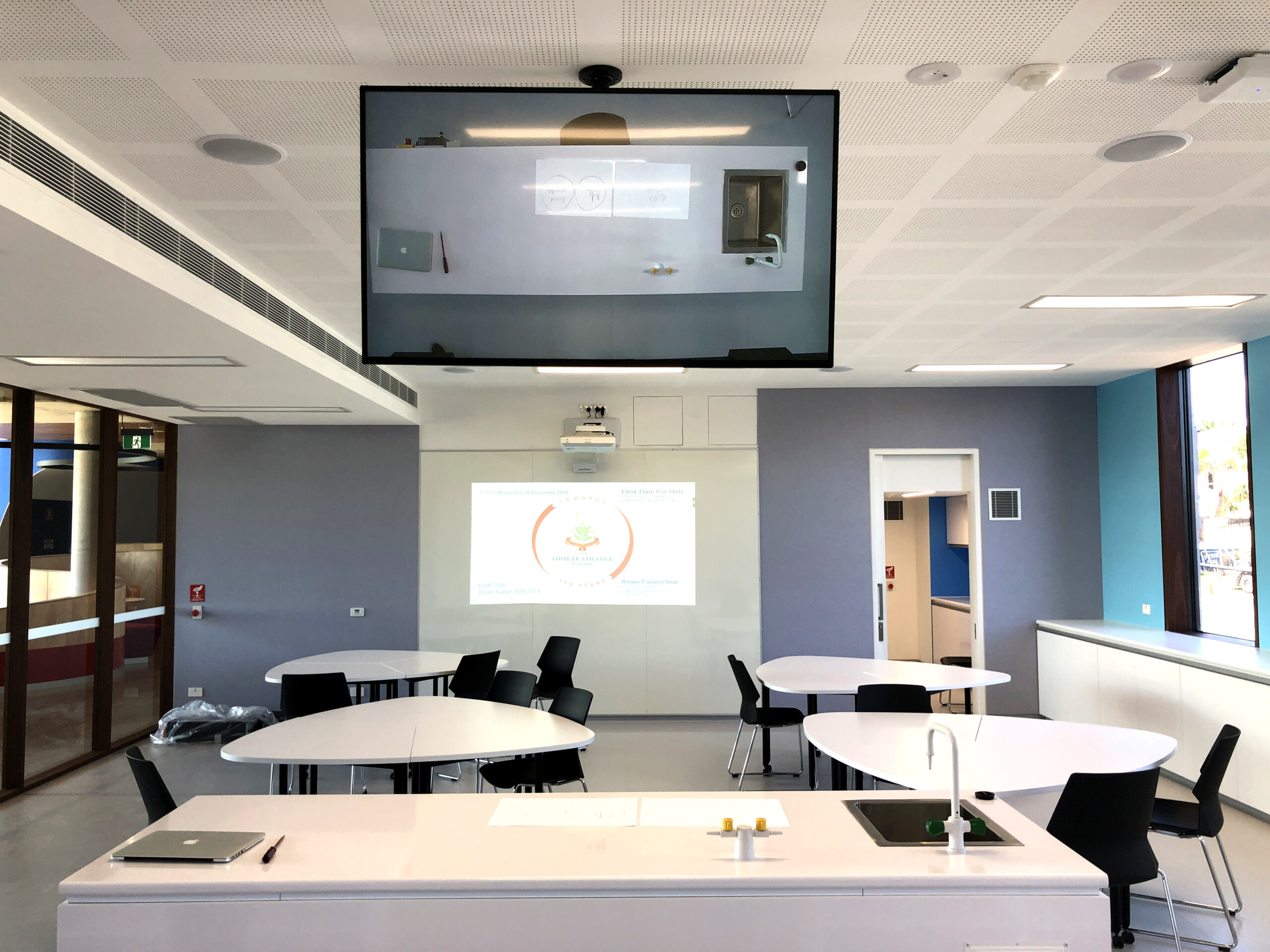 Toorak College Science and Technology Centre Audio Visual Technology Interactive Projection Video Wall Melbourne
