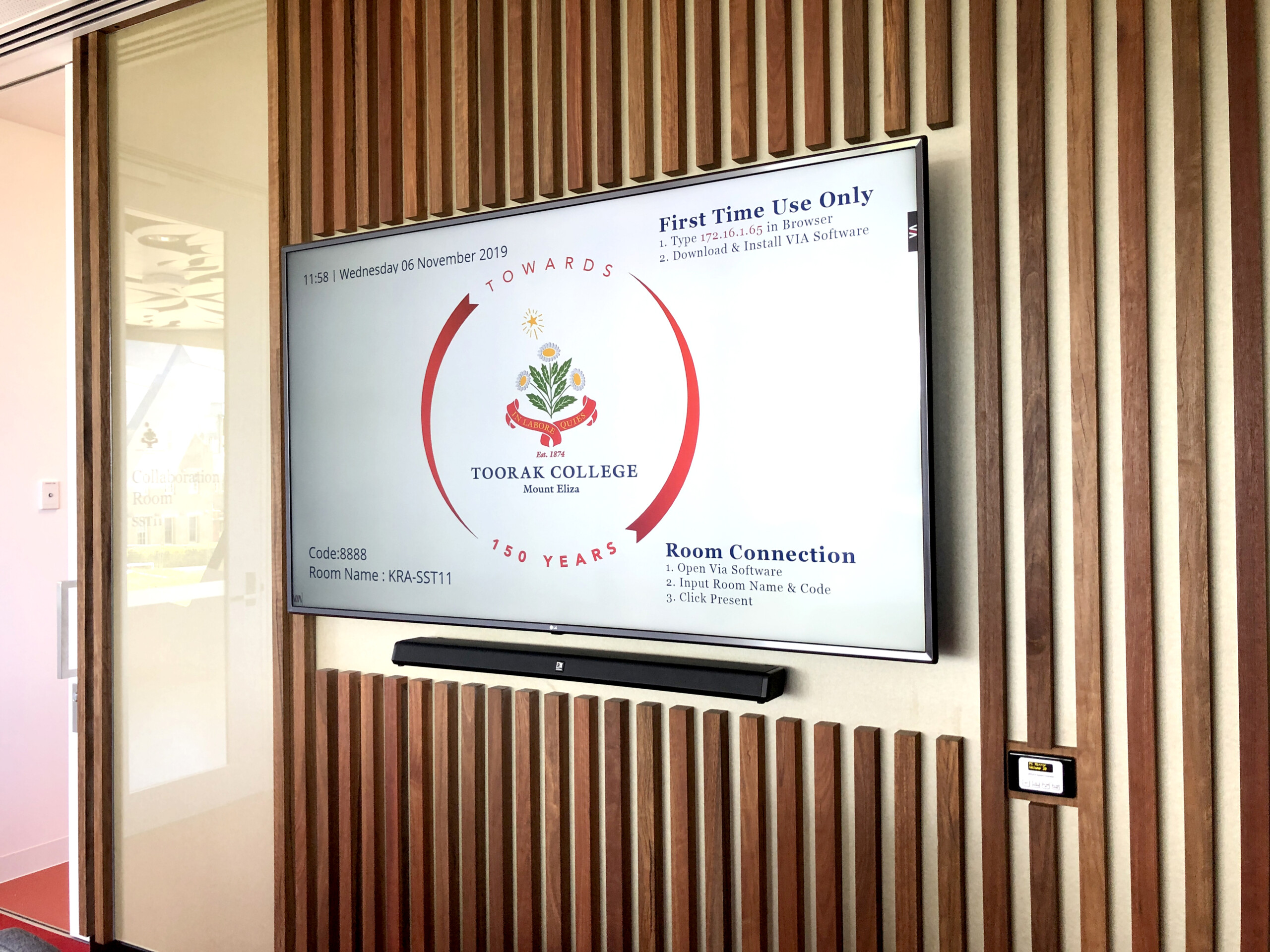 Toorak College Science and Technology Centre Audio Visual Technology Interactive Projection Video Wall Melbourne