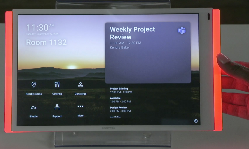 Microsoft Teams Panel Crestron Melbourne Australia