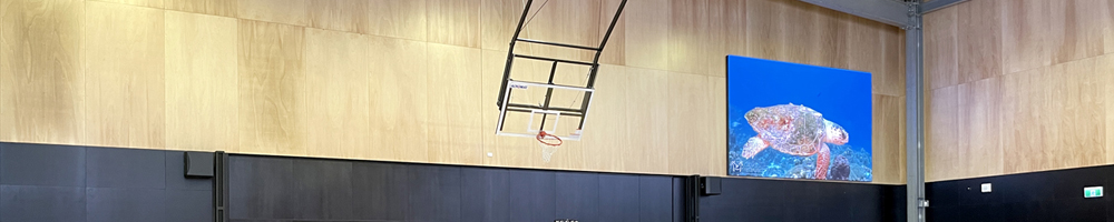 Cowes PS LED Video Wall School Hall Auditorum Melbourne Australia