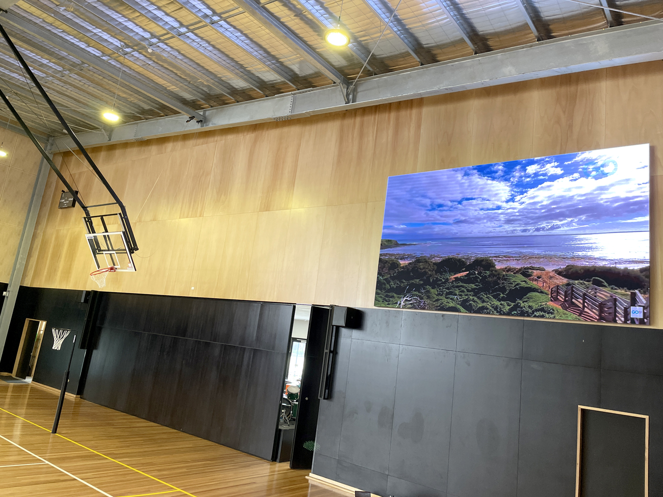 Cowes PS LED Video Wall School Hall Auditorum Melbourne Australia