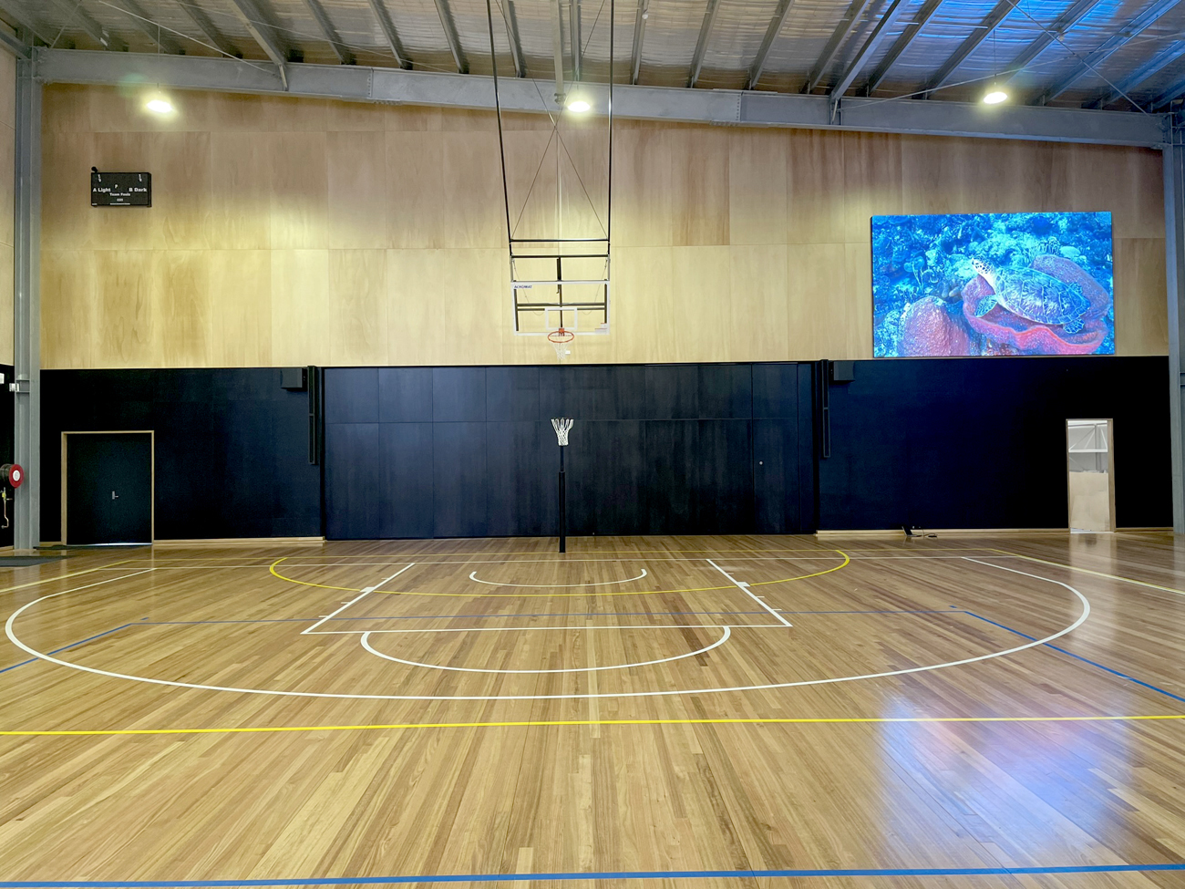 Cowes PS LED Video Wall School Hall Auditorum Melbourne Australia
