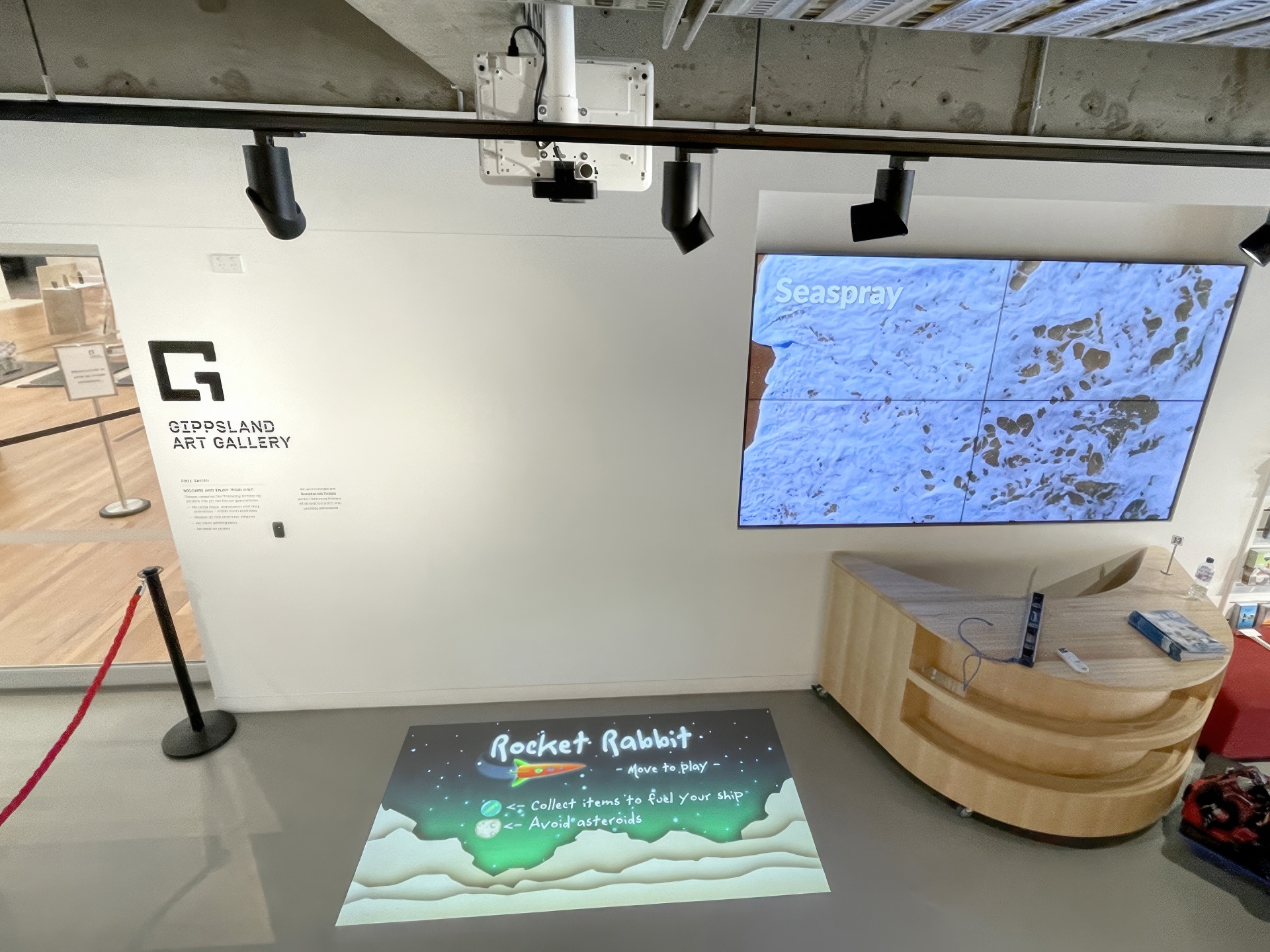 Gippsland Art Gallery Lumo Play Interactive Floor Projection Melbourne Australia