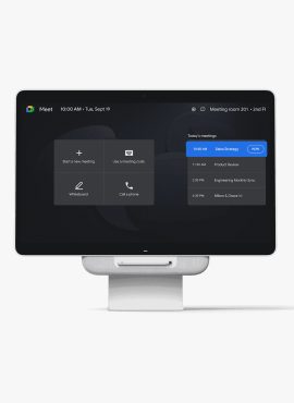 Google Meet Series One Desk 27 by Avocor Melbourne Australi