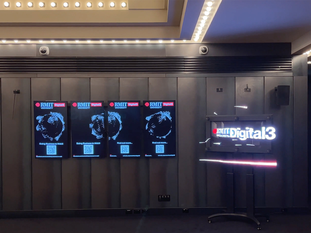 HYPERVSN RMIT Portable D3 Holographic Digital Signage Melbourne Australia Hologram