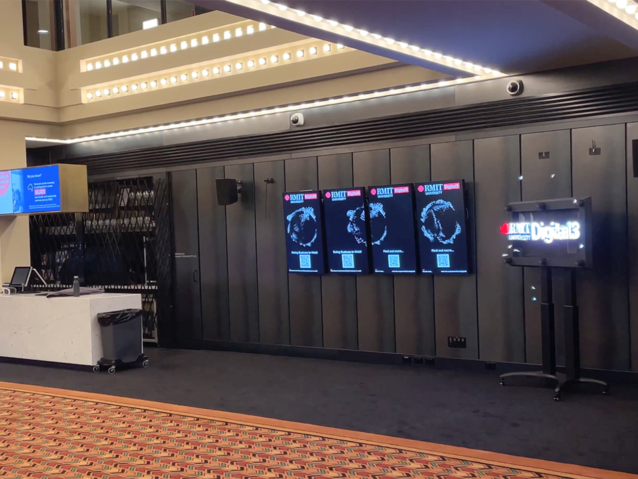 HYPERVSN RMIT Portable D3 Holographic Digital Signage Melbourne Australia Hologram