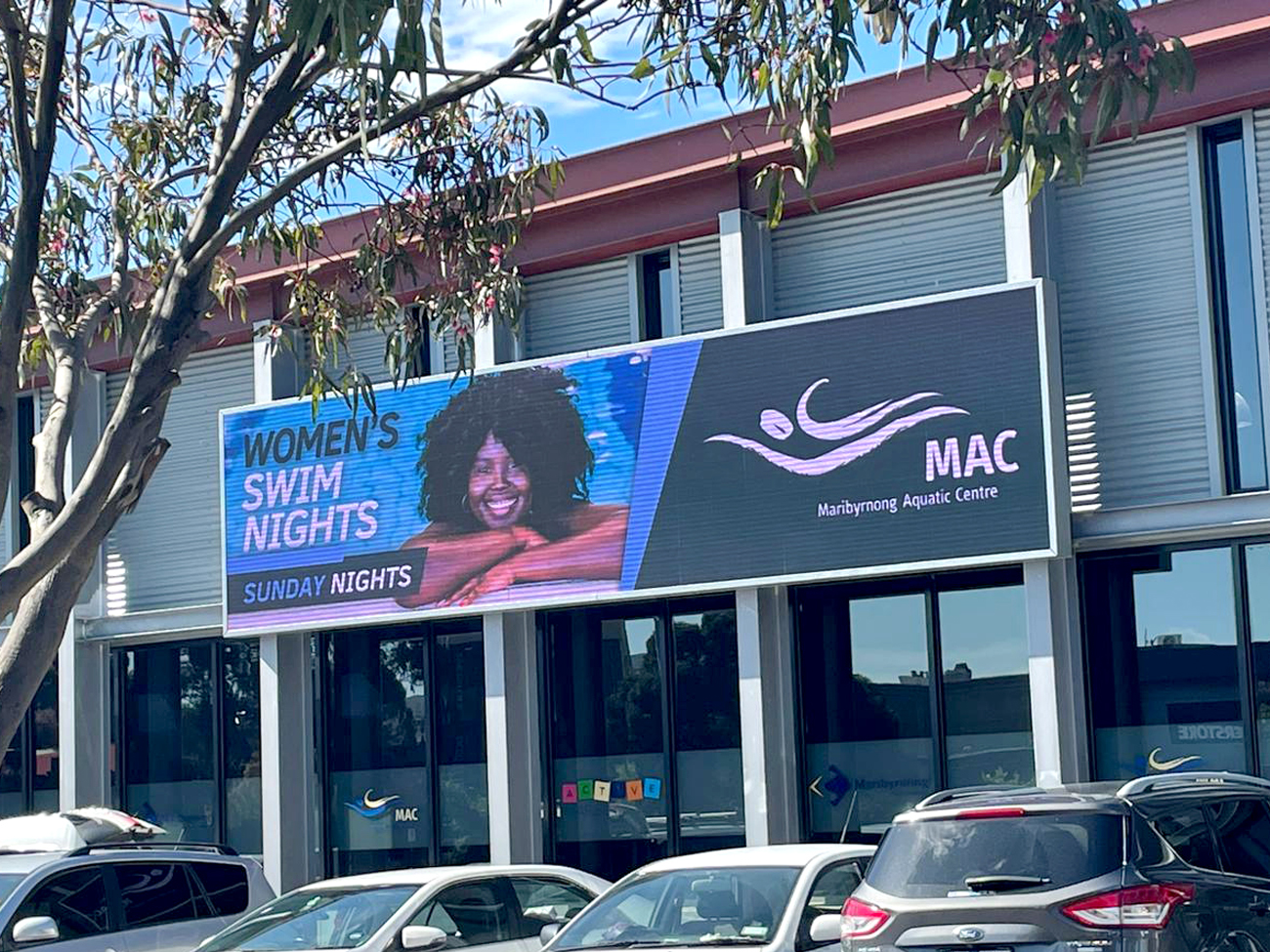 MAC Outdoor LED Advertising Sign Wall Melbourne Australia