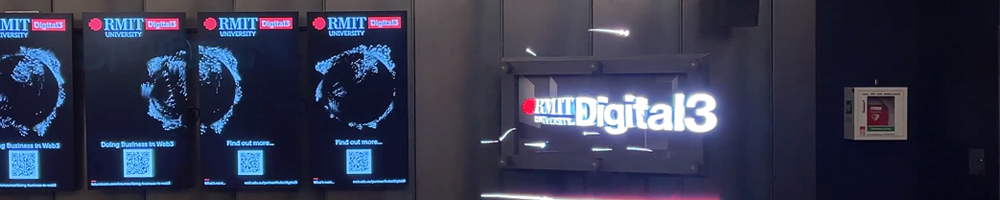HYPERVSN RMIT Portable D3 Holographic Digital Signage Melbourne Australia Hologram