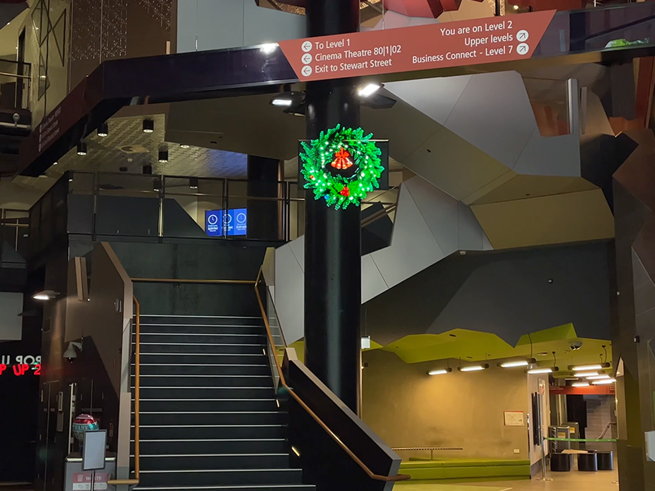 HYPERVSN RMIT Building 80 Holographic Digital Signage Melbourne Australia Hologram