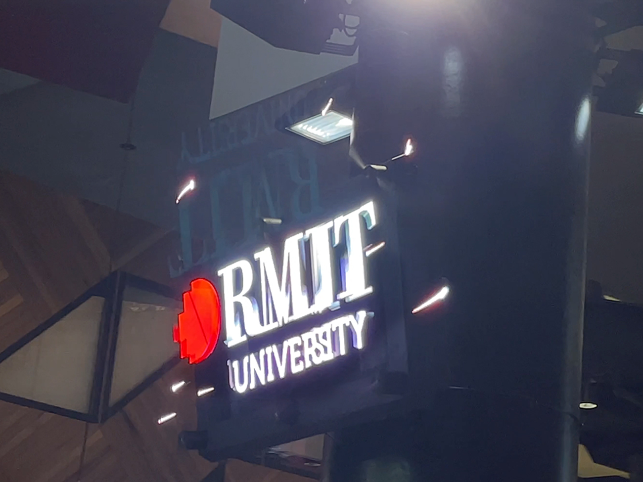 HYPERVSN RMIT Building 80 Holographic Digital Signage Melbourne Australia Hologram