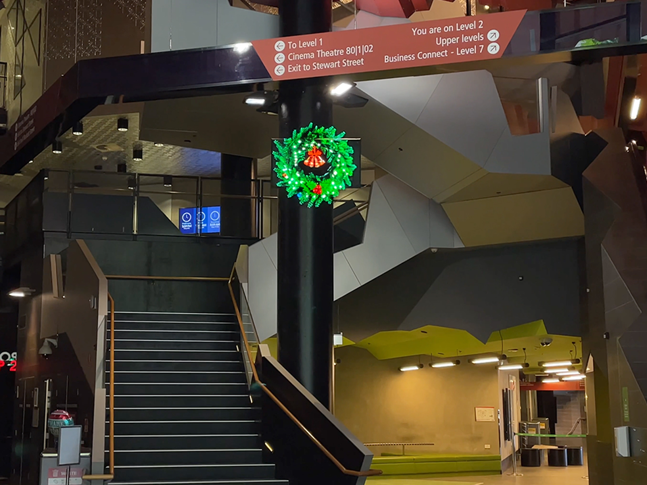 HYPERVSN RMIT Building 80 Holographic Digital Signage Melbourne Australia Hologram