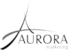 Aurora Marketing Black White Logo