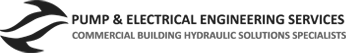 Pump & Electrical Engineering Services Black White Logo