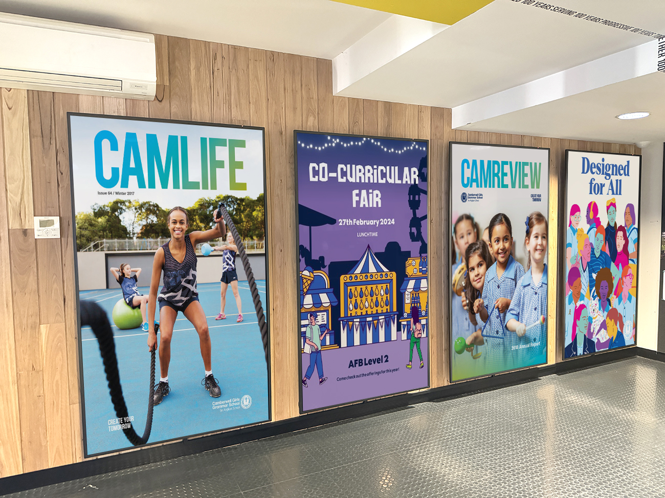 CGGS Cafeteria Digital Signage AV Melbourne
