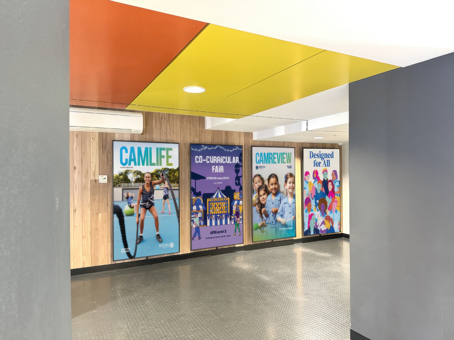 CGGS Cafeteria Digital Signage AV Melbourne