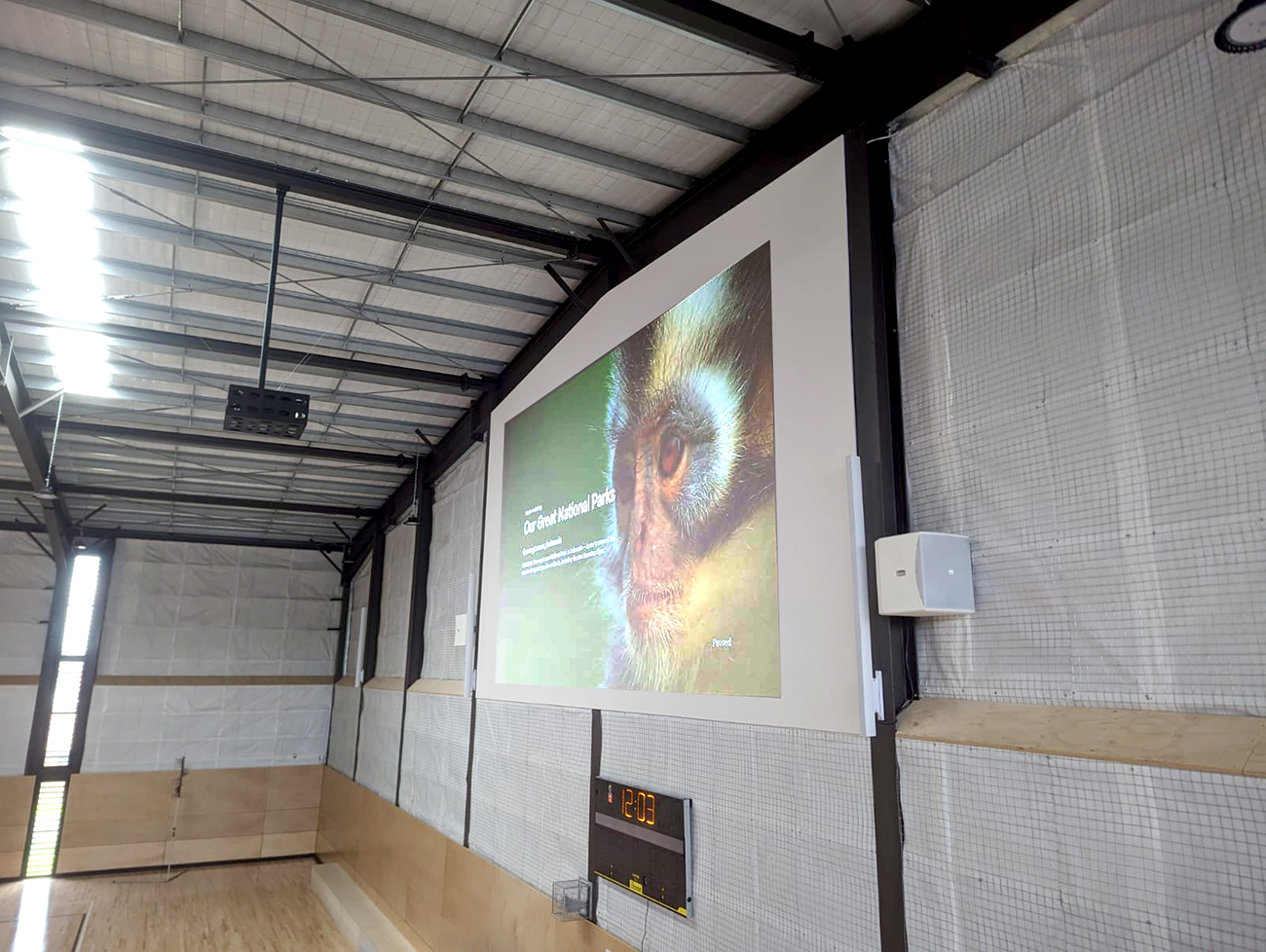 Lalor Secondary College Epson High Brightness Projector Gym Hall AV Melbourne
