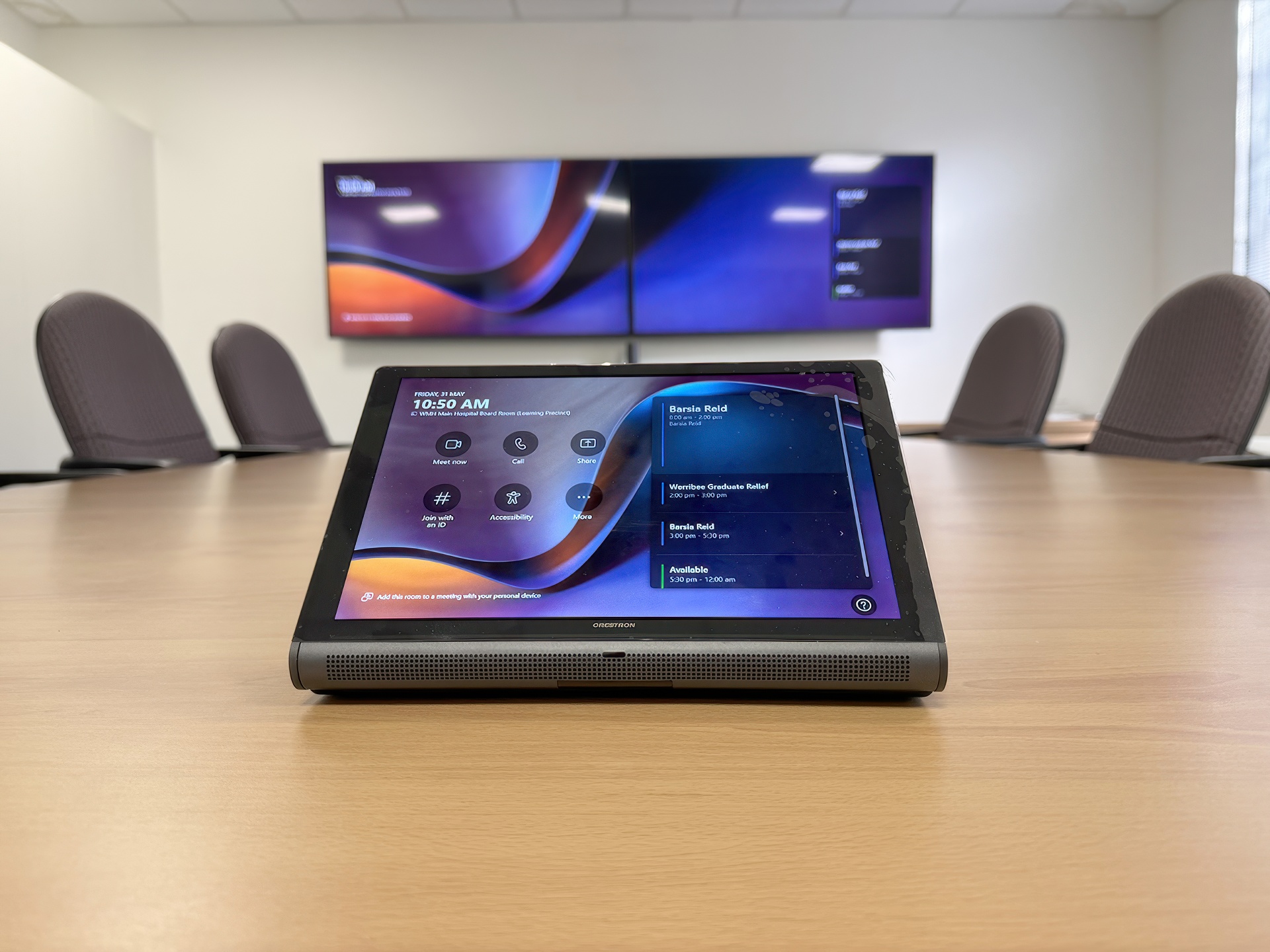 Mercy Health Werribee Boardroom Crestron-Video Conferencing Melbourne