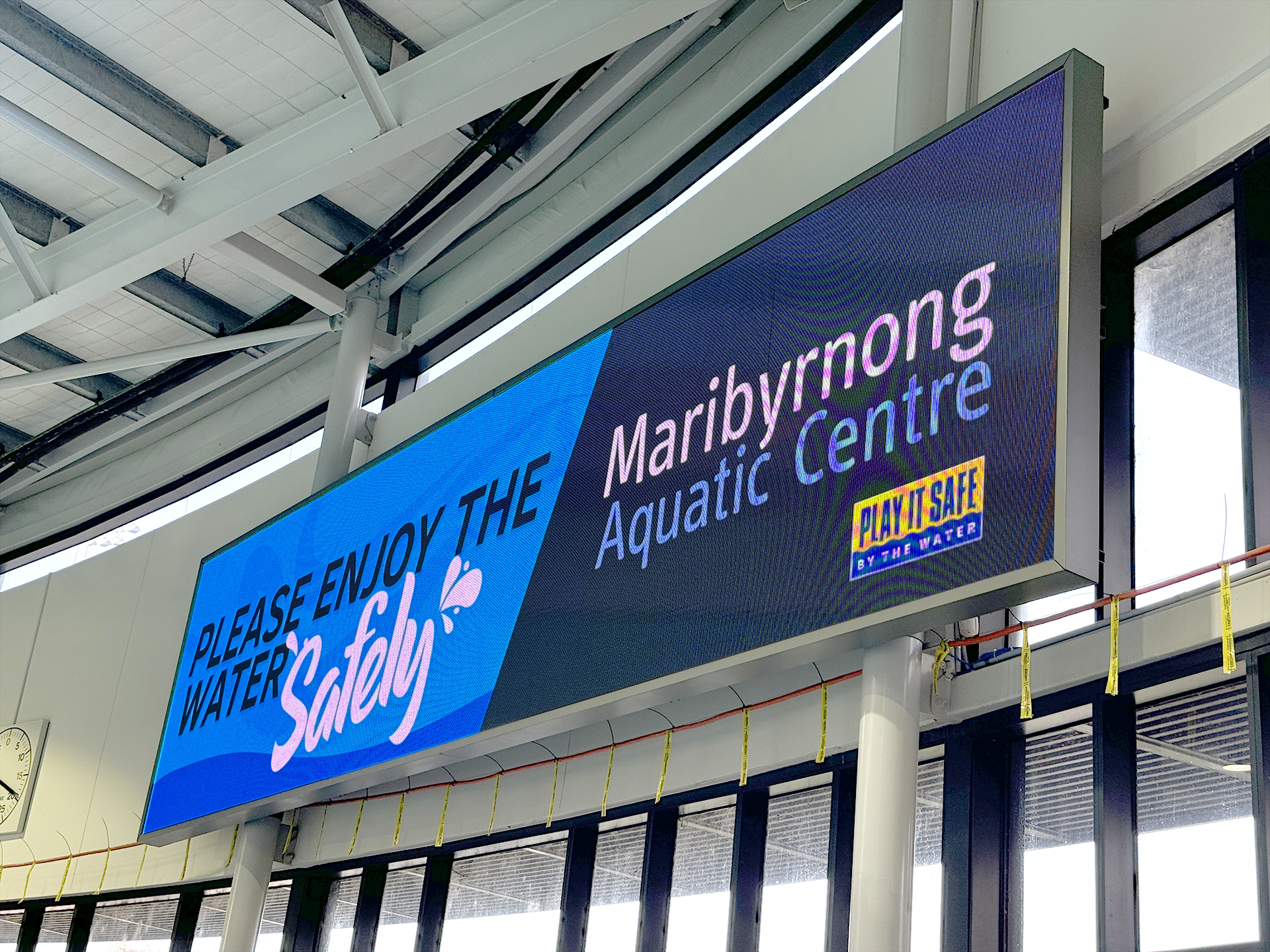 Maribyrnong Aquatic Centre Indoor LED Wall Melbourne Australia
