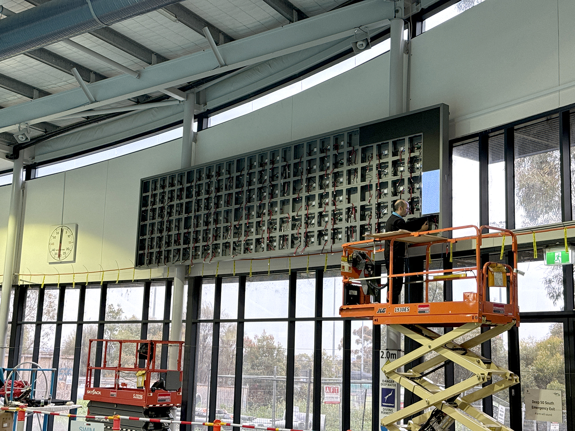 Maribyrnong Aquatic Centre Indoor LED Wall Melbourne Australia