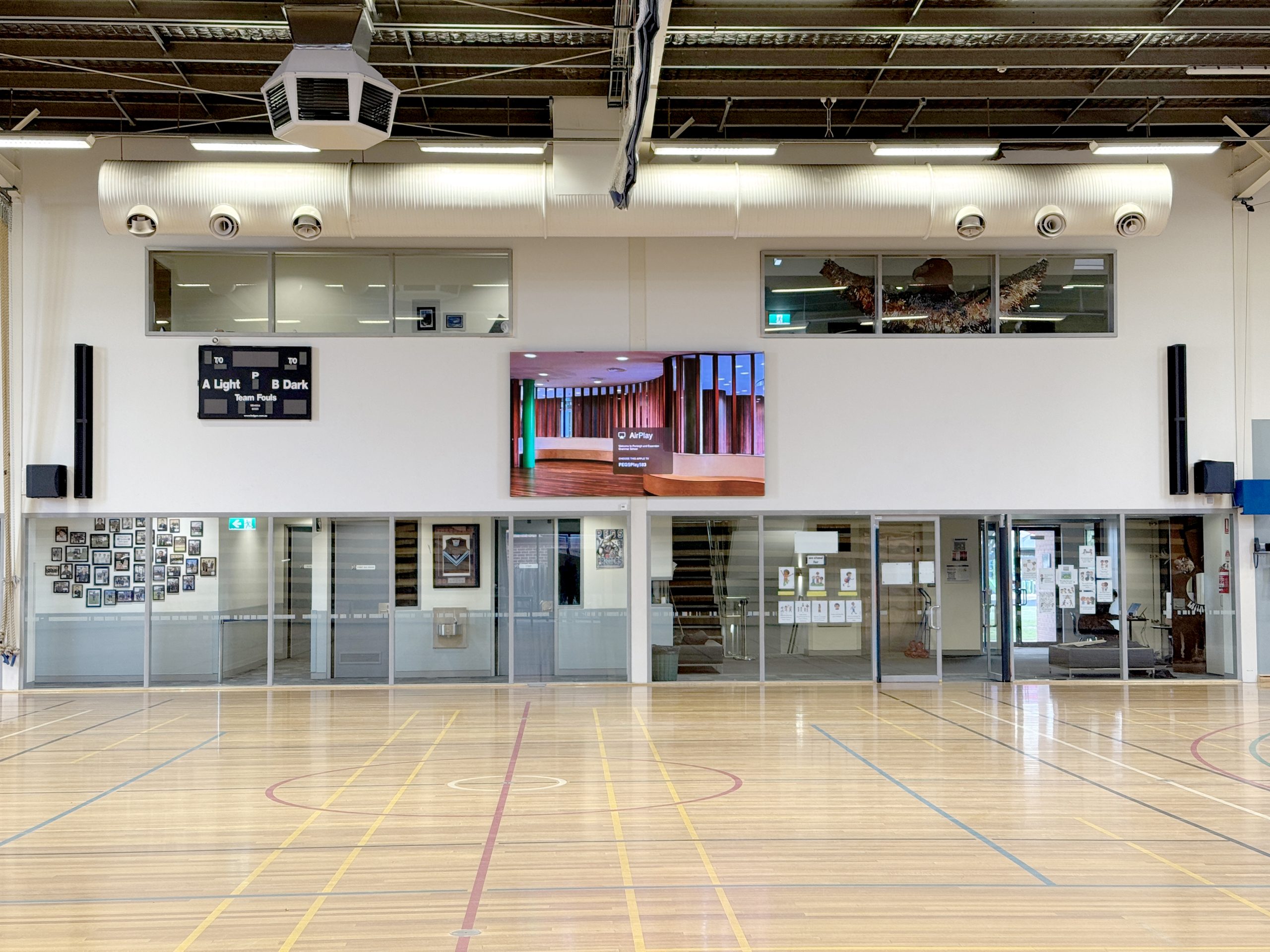 Case Study: Penleigh and Essendon Grammar School, Ian Morton Centre Gym - Aurora Indoor LED Solution Melbourne, Australia