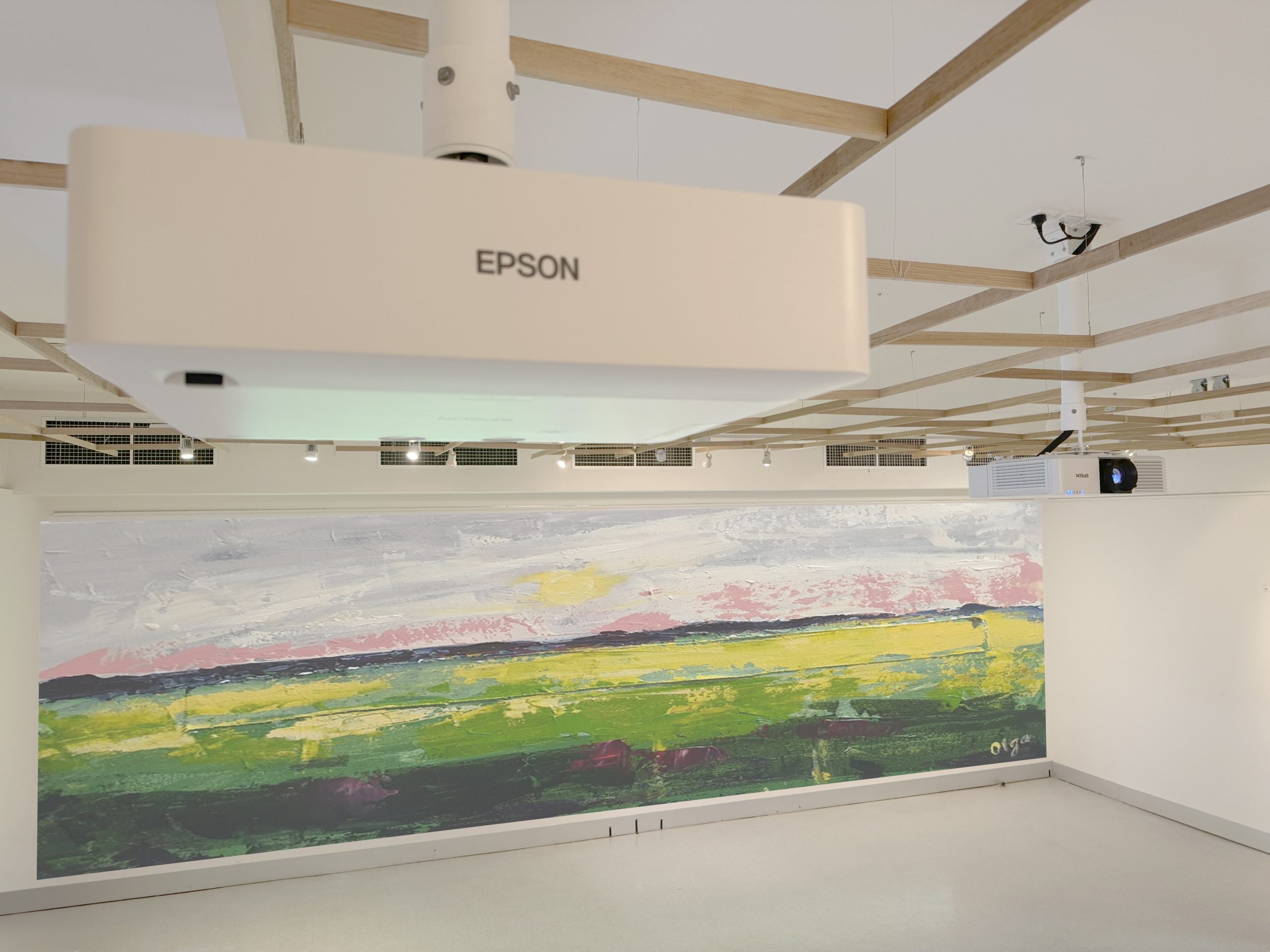 Case Study: Trinity Grammar School Art Gallery - Edge Blending Projection in Melbourne, Australia