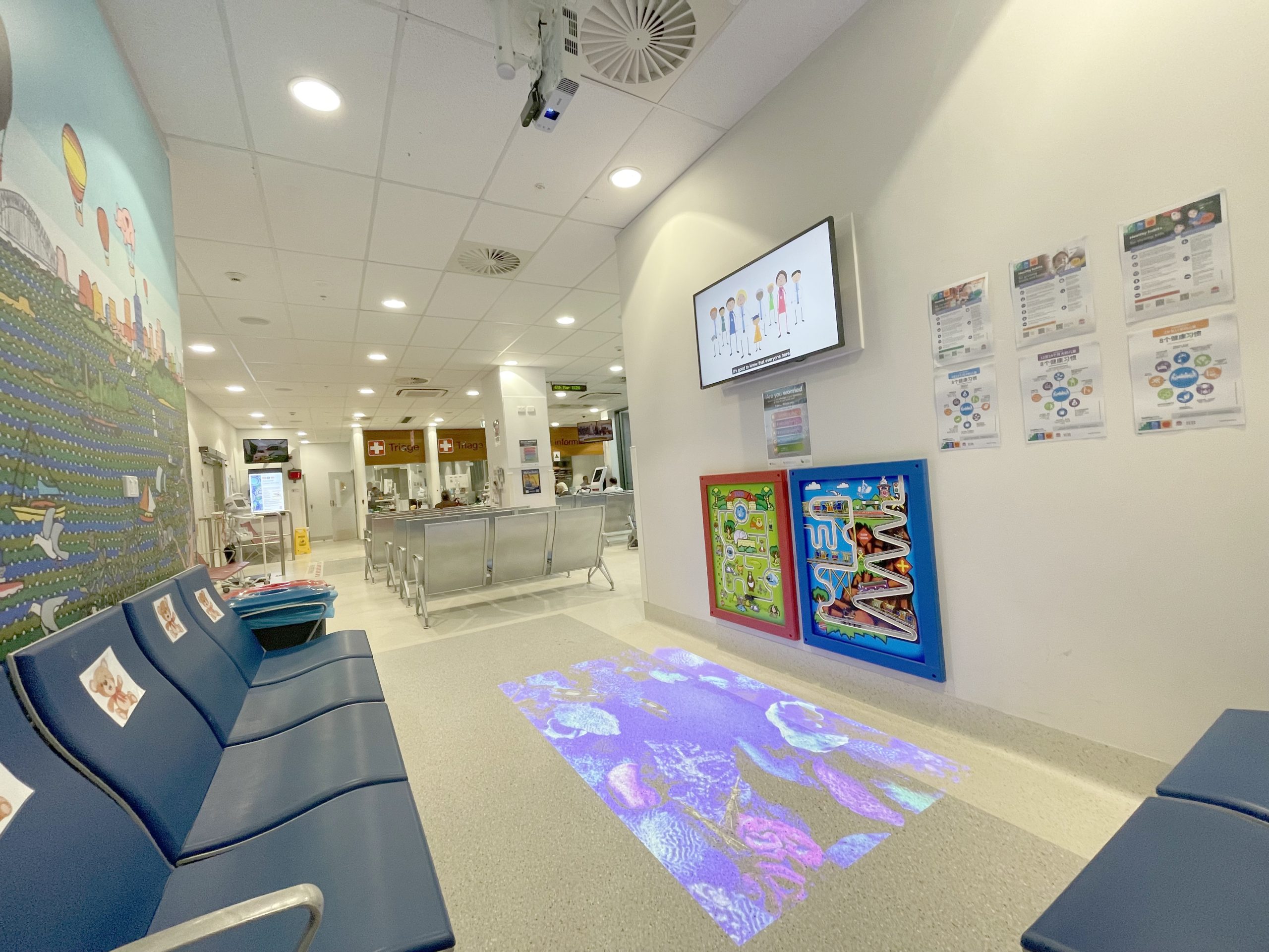 Case Study: Royal North Shore Hospital - LUMOplay Interactive Floor Projection
