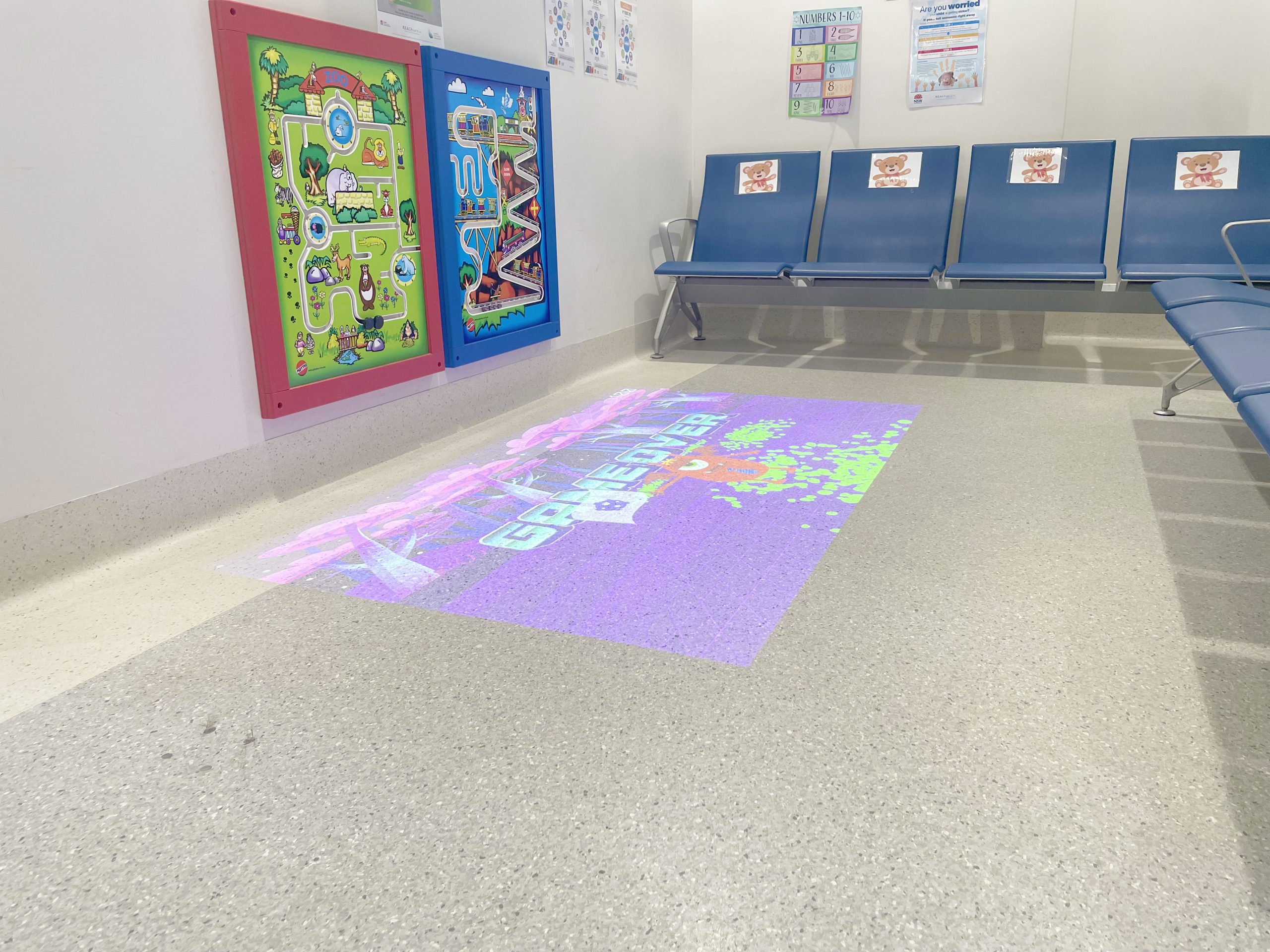 Case Study: Royal North Shore Hospital - LUMOplay Interactive Floor Projection