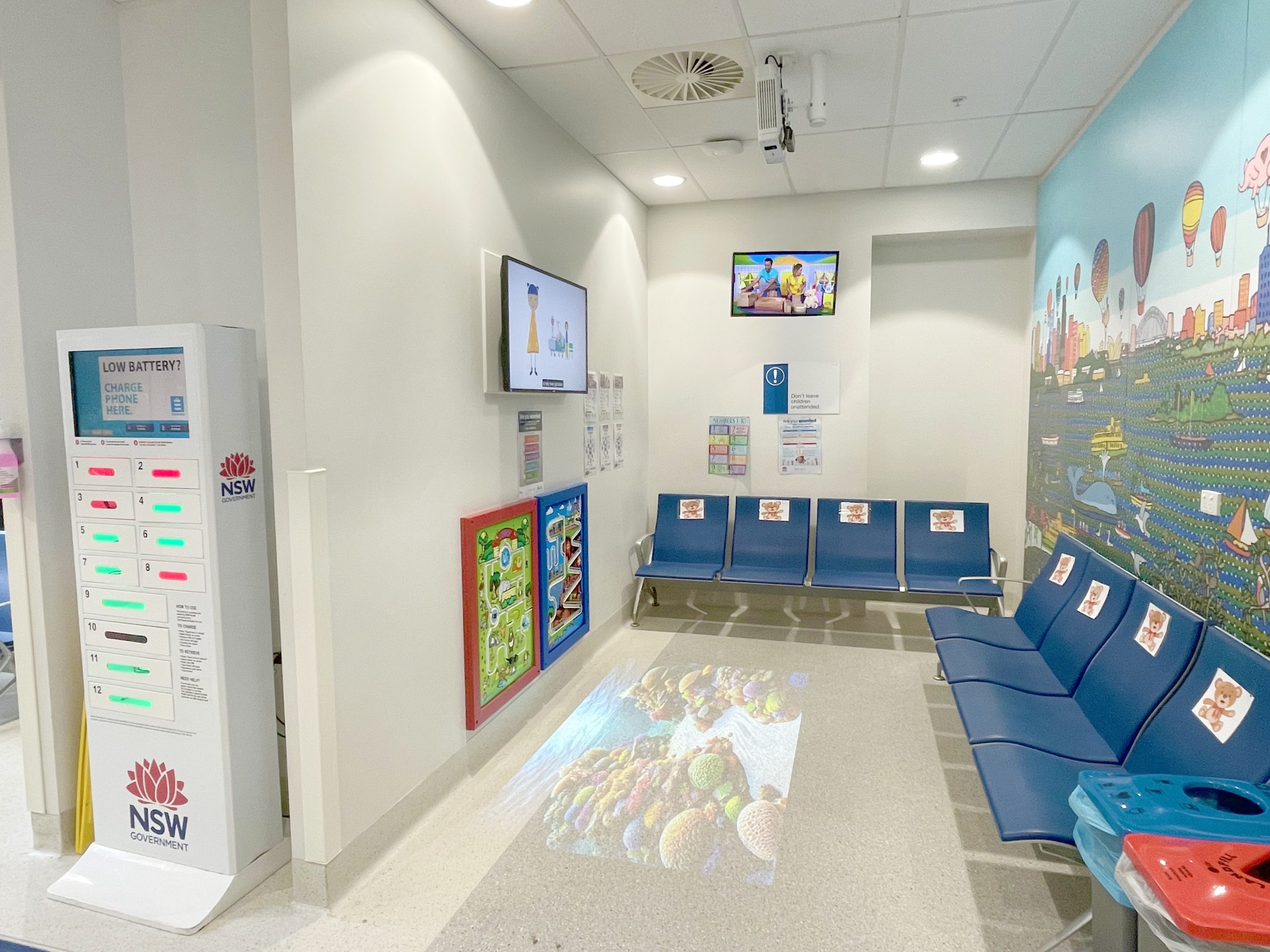 Case Study: Royal North Shore Hospital - LUMOplay Interactive Floor Projection