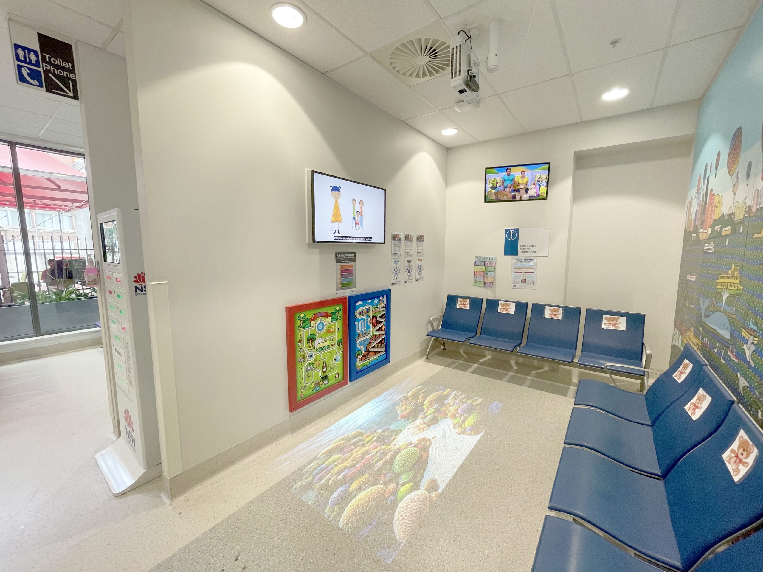 Case Study: Royal North Shore Hospital - LUMOplay Interactive Floor Projection
